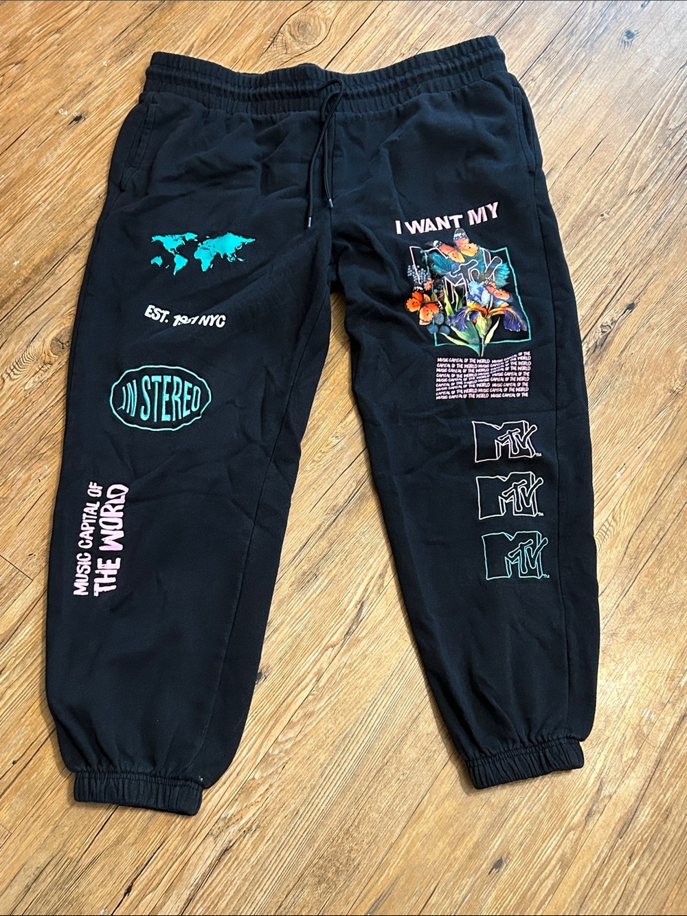 MTV Sweatpants Black XL